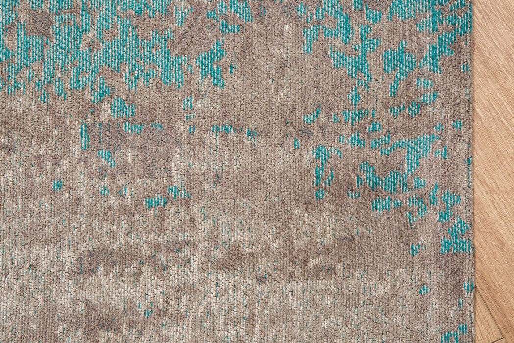 Teppich Contemporary Art 240x160cm Greige Blau