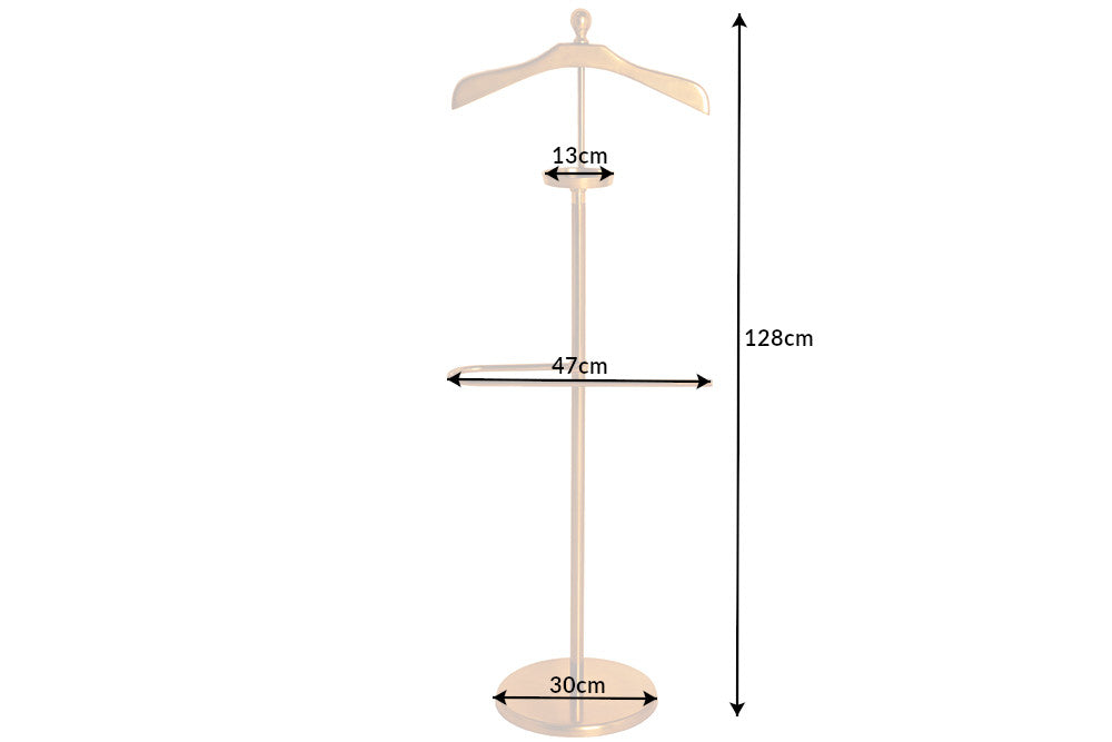 Valet Garderobenständer 130cm goldfarbenes Aluminium