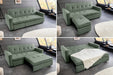 Schlafsofa Venedig 180cm 2-Sitzer Cord grün - Bild 3
