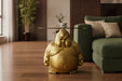 Couchtisch SUMO 55cm rund Glas gold - Bild 2