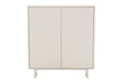 Highboard Abstry 130cm 3D mit Keramikplatte aus weißem Marmor - Bild 3