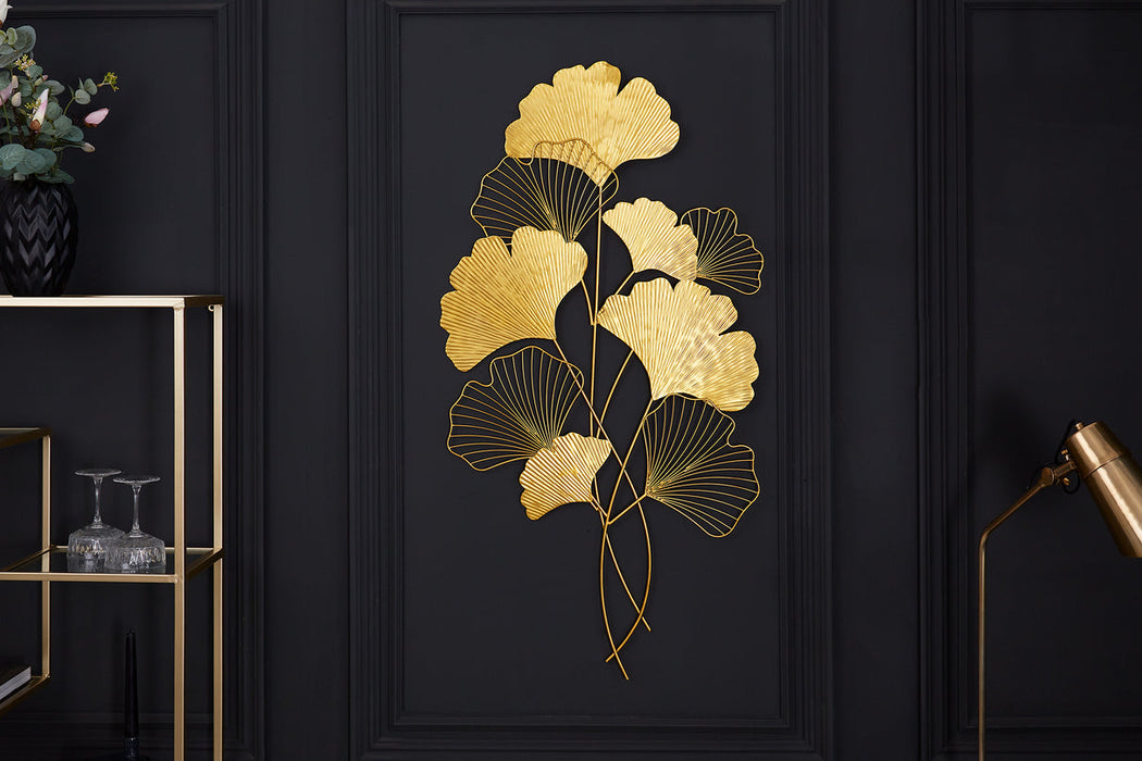 Wanddekoration Coral 110cm gold
