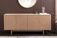 Sideboard Abstry 180cm 3D natur mit Keramikplatte aus Travertinmarmor - Bild 3