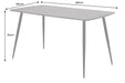 Esstisch Suite 140cm grau Rockoptik mit schwarzem Metallgestell - Bild 8