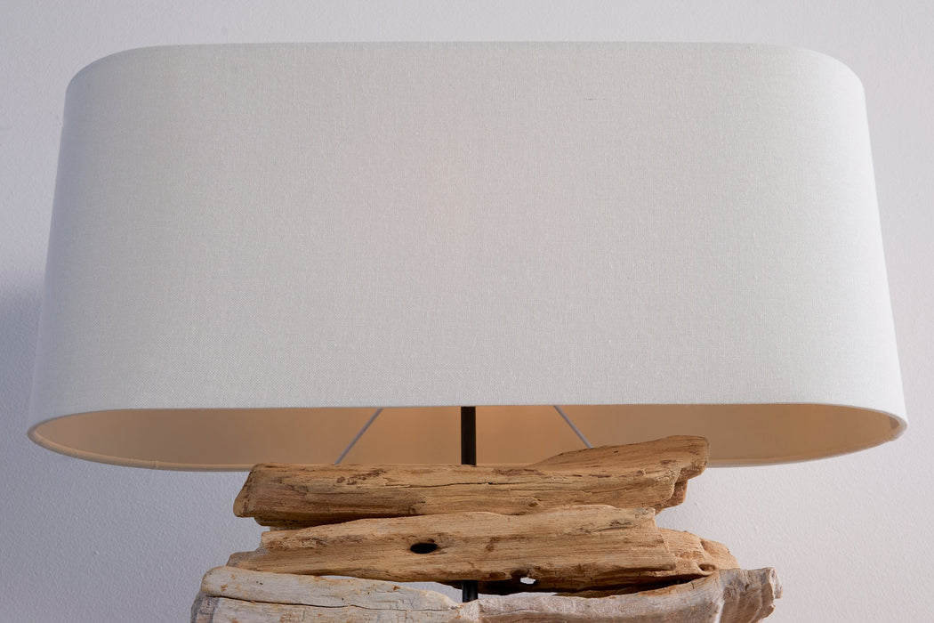 Tischleuchte aus Treibholz Stacks natur