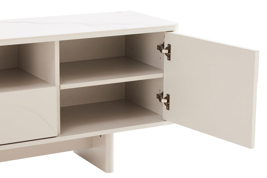 TV Board Abstry 150cm 3D mit weißer Marmor-Keramikplatte - Bild 5