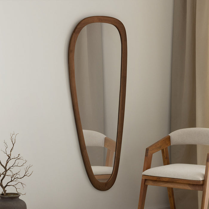 Wandspiegel Natural 165cm Nussbaum Seitenansicht