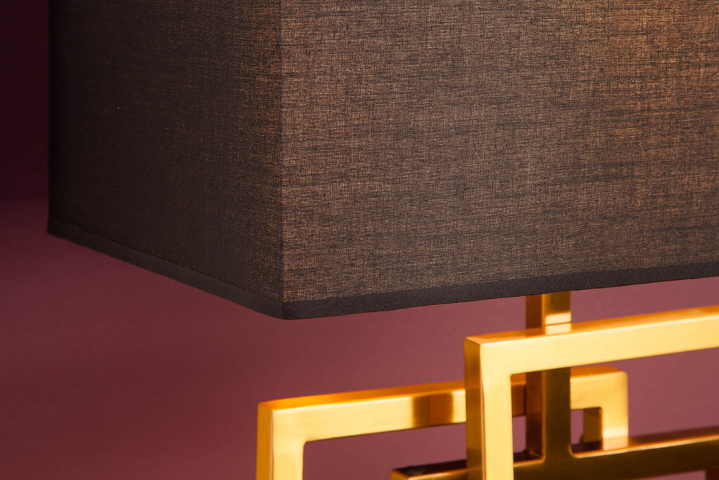 Tischleuchte Canvas 56cm gold