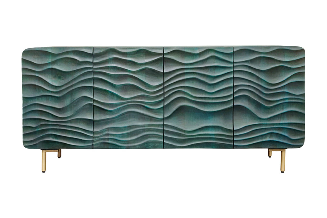 Sideboard Vagas 160cm türkis Mangoholz