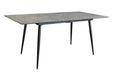 Esstisch Suite 120-160cm ausziehbar grau Rockoptik