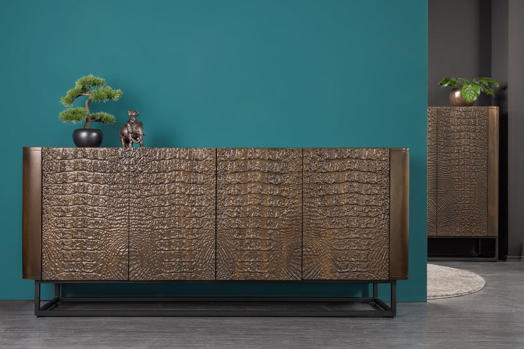 Sideboard Aligator 177cm braun schwarz