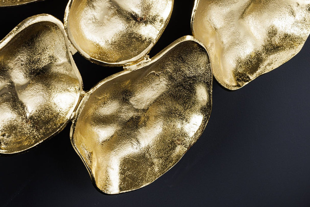 Wanddeko Variant 100cm gold handgefertigt