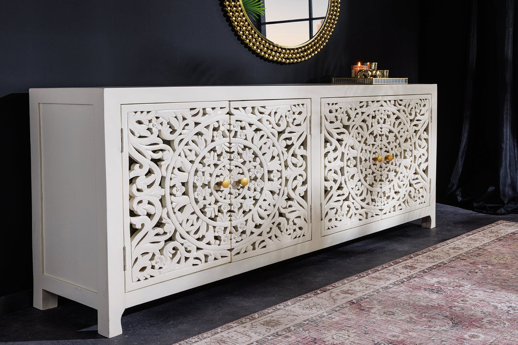 Sideboard MARRAKECH 170cm weiß Mangoholz