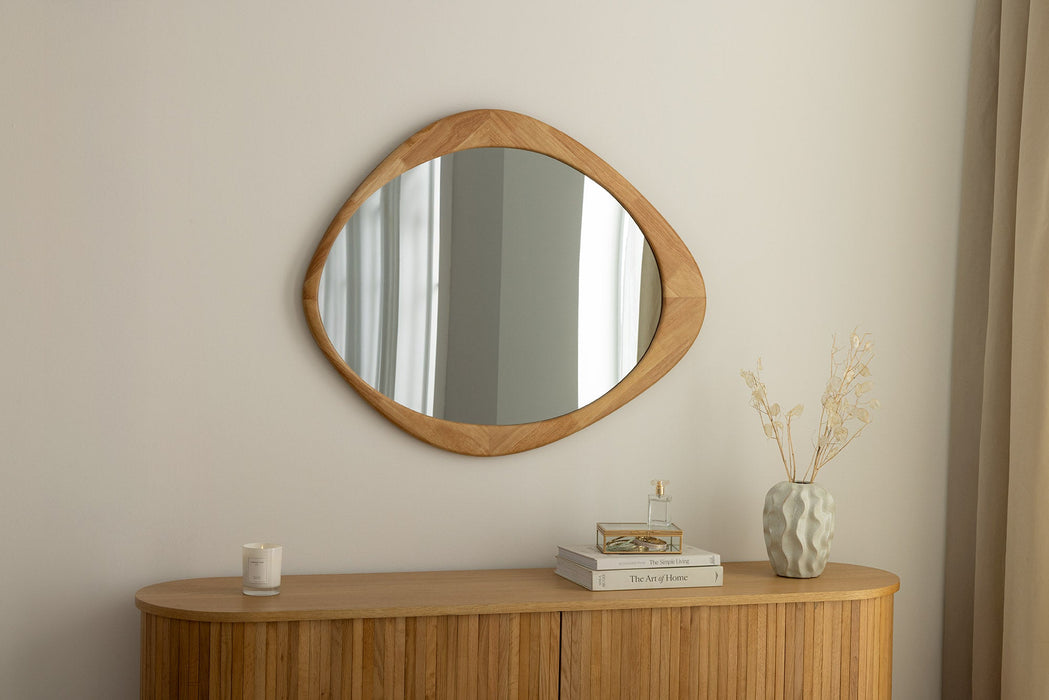 Wandspiegel Natural 90cm Eiche Rahmen Detail