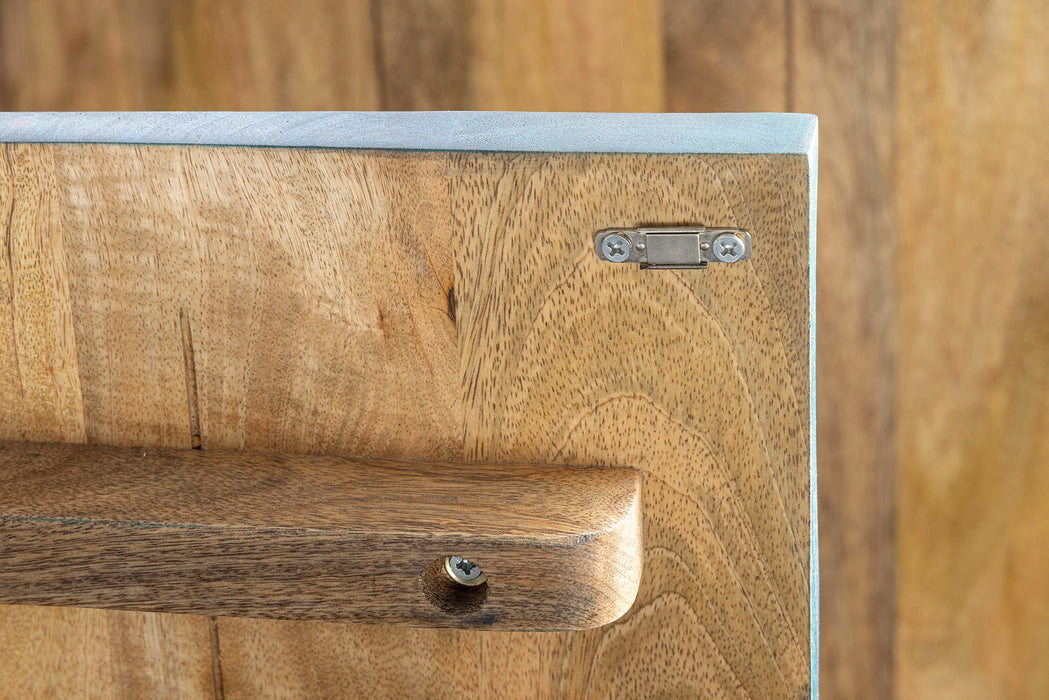 Sideboard Rigi 180cm 3D Mangoholz türkis