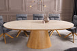 Esstisch Saloon 160-200cm ausziehbar Eiche Timber look Keramikplatte Travertin - Bild 3