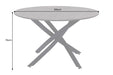 Esstisch Heliux 120cm rund grau Rockoptik mit schwarzem Metallgestell - Bild 8
