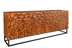 Sideboard Vulcan 177cm Mosaik schwarz braun