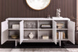 Sideboard Abstry 180cm 3D mit Keramikplatte aus weißem Marmor - Bild 4