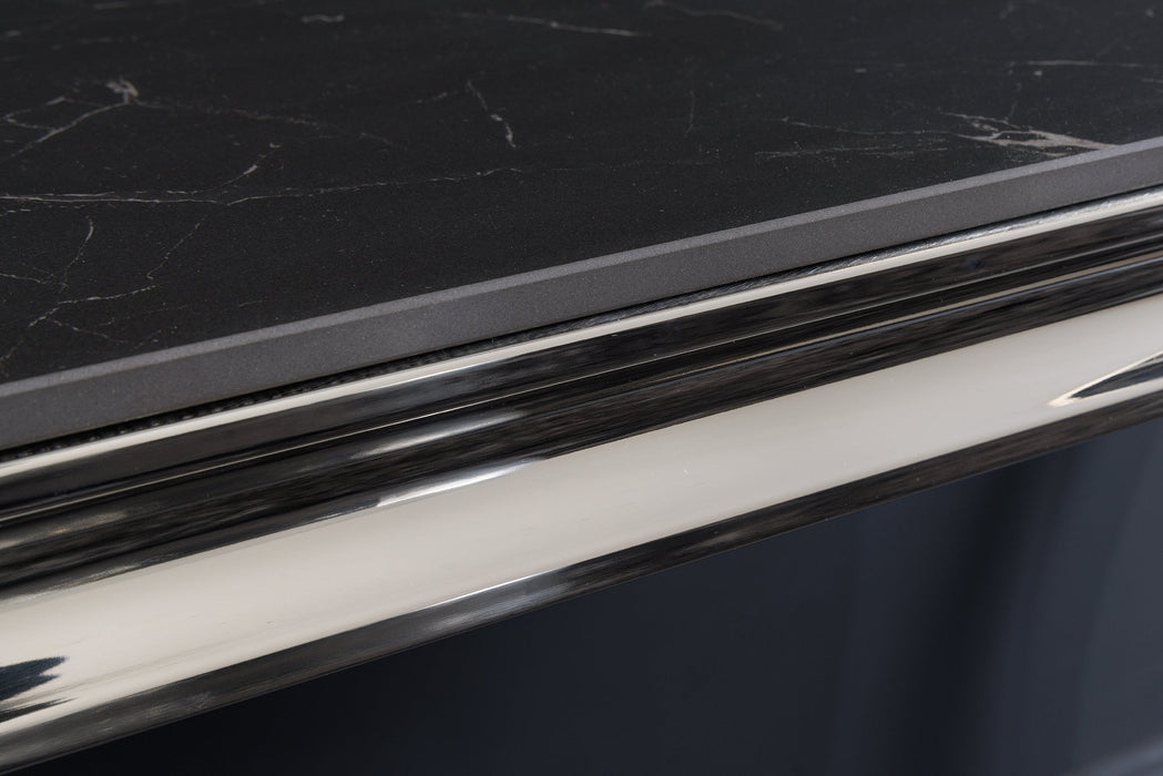 Console Barock 140cm chrome sintered stone