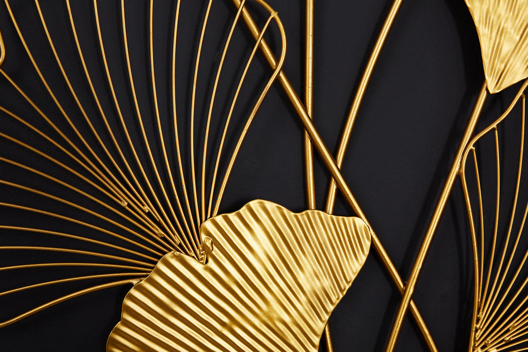 Wanddekoration Coral 110cm gold