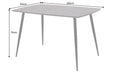Esstisch Suite 120cm grau Rockoptik mit schwarzem Metallgestell - Bild 8