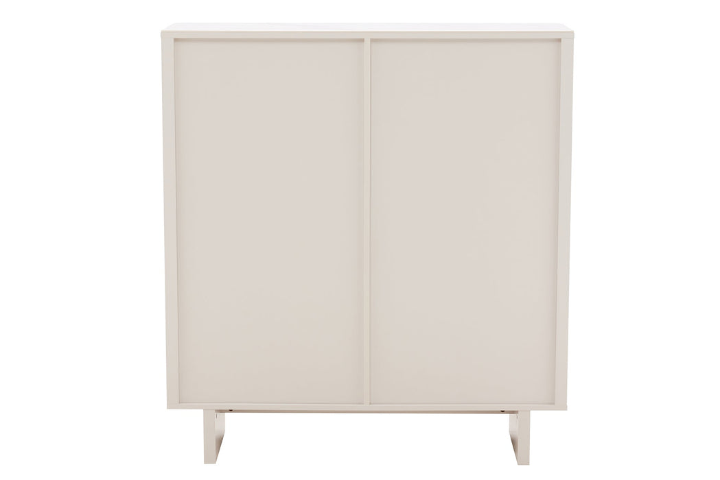 Highboard Abstry 130cm 3D mit Keramikplatte aus weißem Marmor - Bild 9
