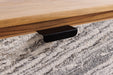 TV-Board Natural 160cm hängend Akazie Timber natur mit Rock Look Front - Bild 7