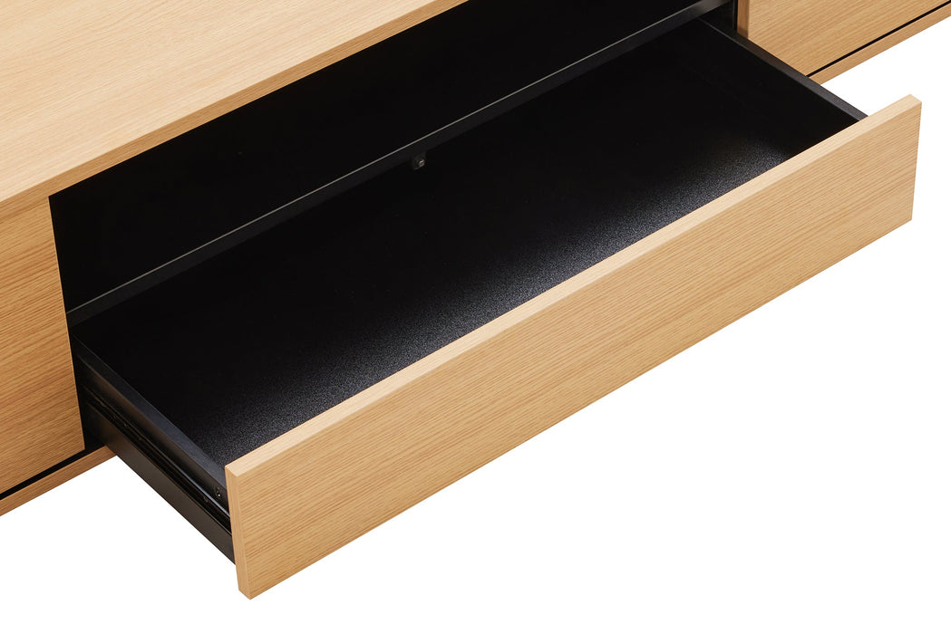 TV-Board Penthouse 150cm hängend natur schwarz - Bild 6