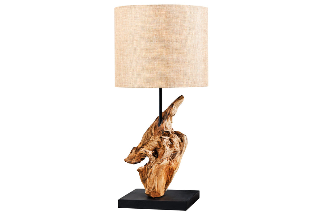 Tischleuchte HYPNOTIC 58cm Teakholz natur