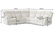 Kinosessel HOLLYWOD 5-Sitzer Kunstleder beige - Bild 10