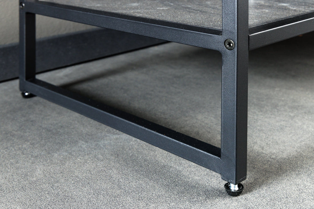 Regal Design 120cm anthrazit Marmoroptik