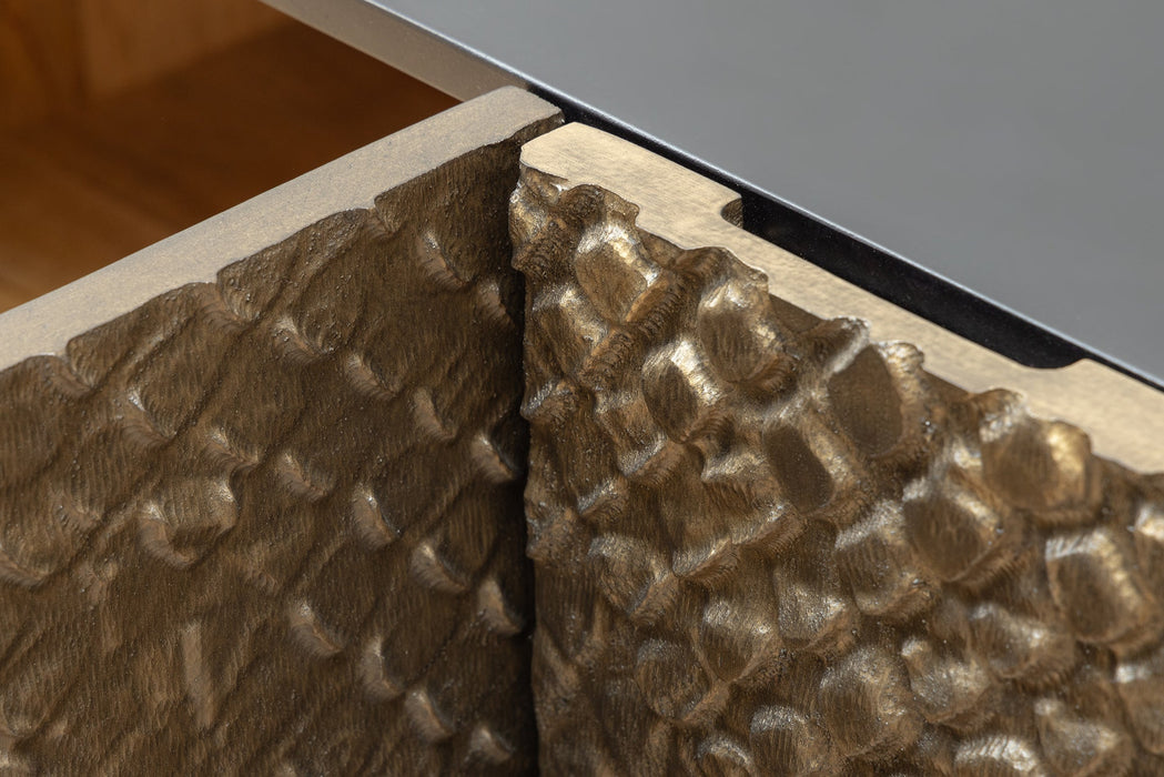 Sideboard Viper 160cm schwarzbraun Mangoholz