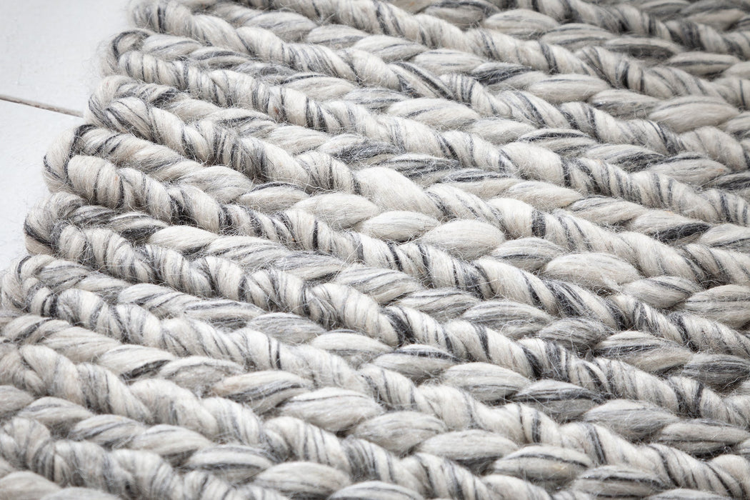 Teppich Blüten 240x160cm grau