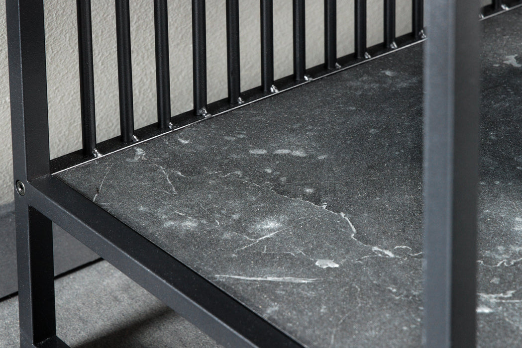 Regal Design 120cm anthrazit Marmoroptik