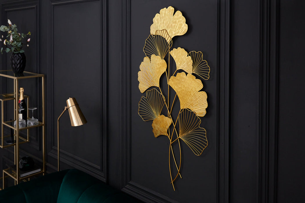 Wanddekoration Coral 110cm gold