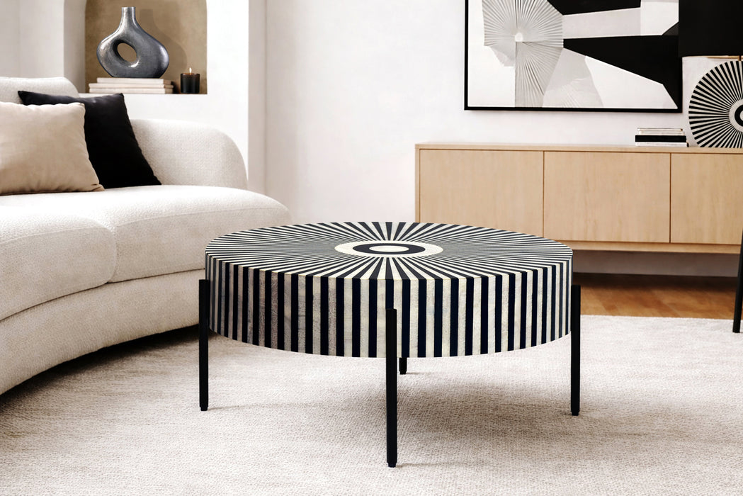 Elfenbein Detail Couchtisch HAMONY Bio 65cm - Bild 2
