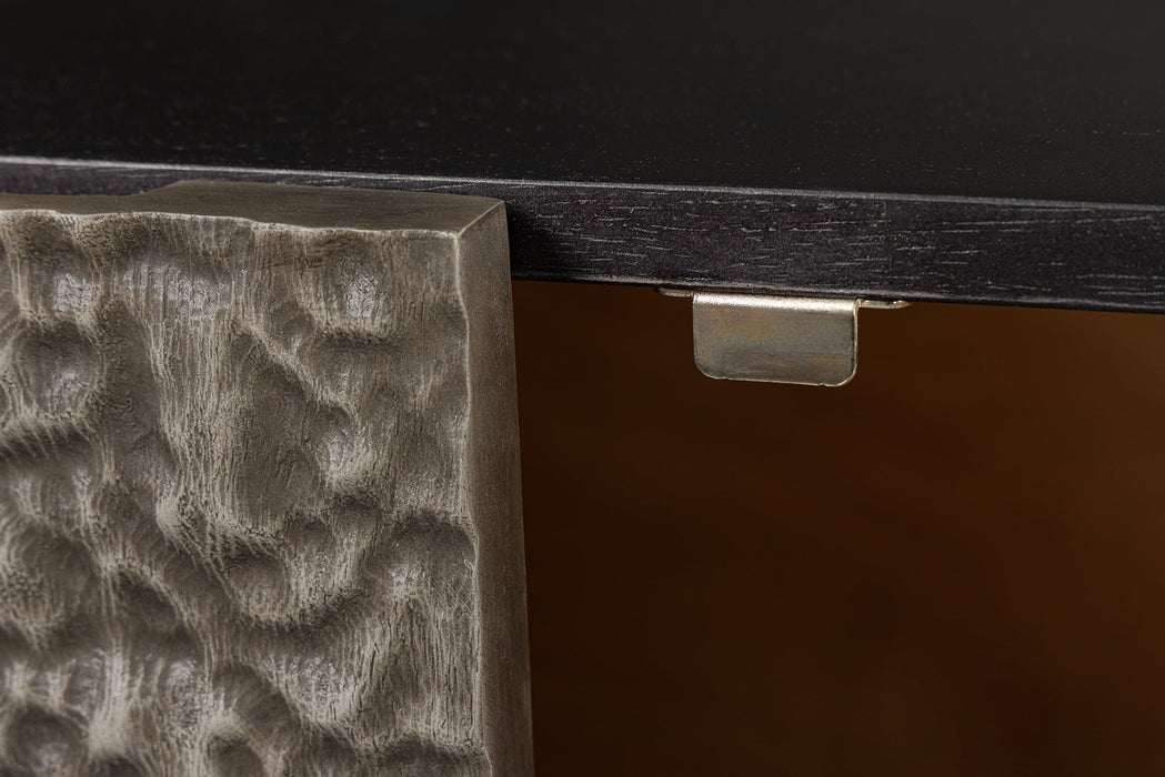 Sideboard Aligator 177cm grau schwarz