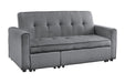 Schlafsofa Venedig 180cm 2-Sitzer Cord grau