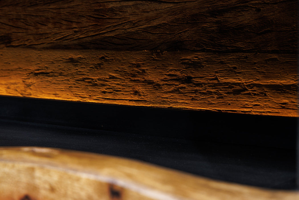 Highboard Pure Akazie 120cm Akazie Timber Naturkante mit LED Licht - Bild 6