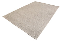 Teppich WOLLE 350x240cm silbergrau XXL