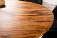 Esstisch Opal Ø 140cm rund Sheesham Timber braun Rock finish - Bild 4