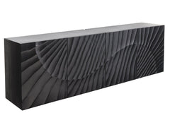 Sideboard Val Ferret 180cm 3D haengend schwarz Mangoholz