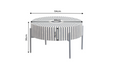 Elfenbein Detail Couchtisch HAMONY Bio 65cm - Bild 6