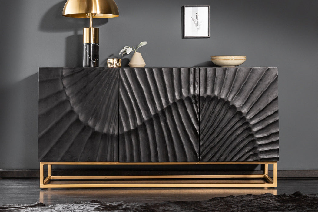 Sideboard Val Ferret 140cm Mango schwarz