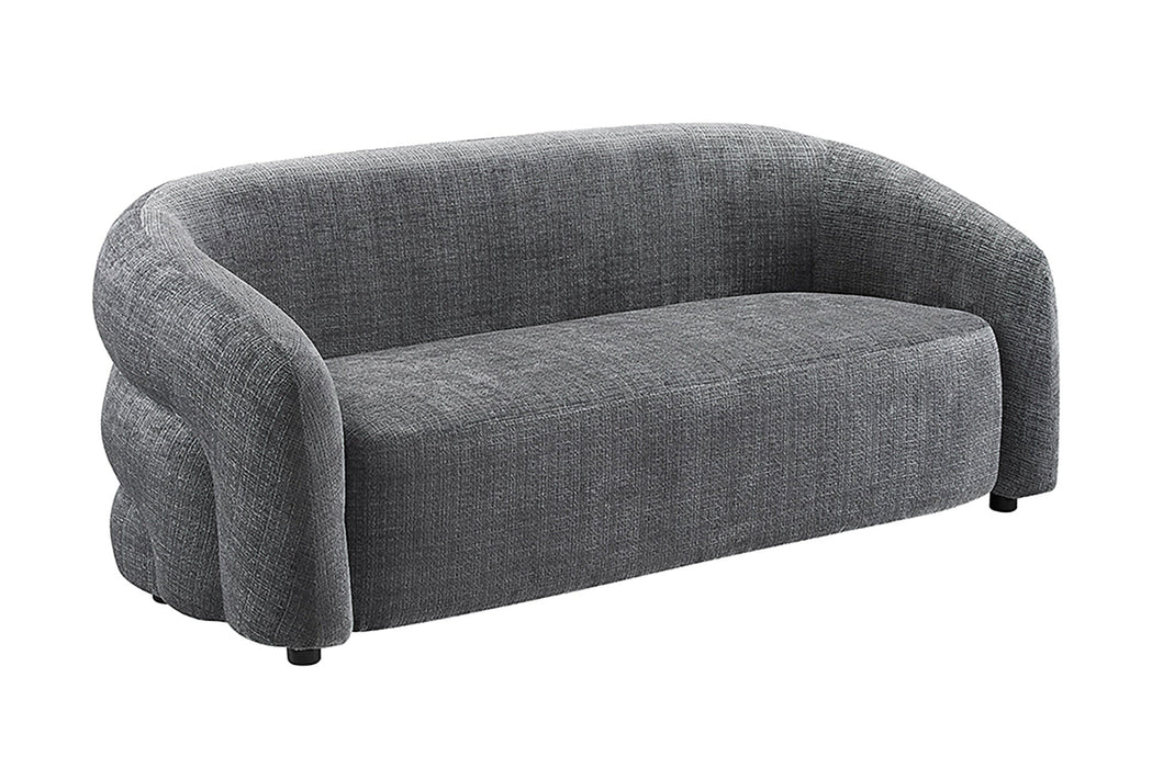 Sofa Vogt 200cm 3-Sitzer Chenille grau