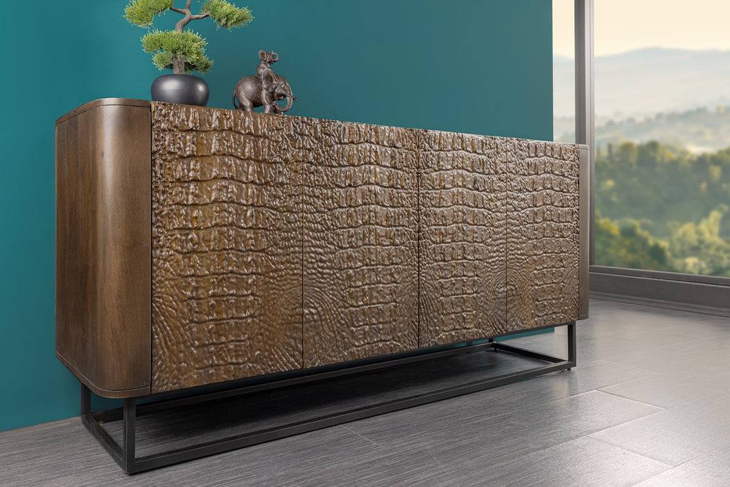 Sideboard Aligator 177cm braun schwarz