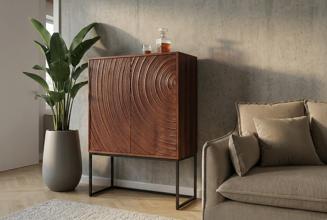 Highboard ORBIT 120cm 3D braun mango Timber - Bild 7