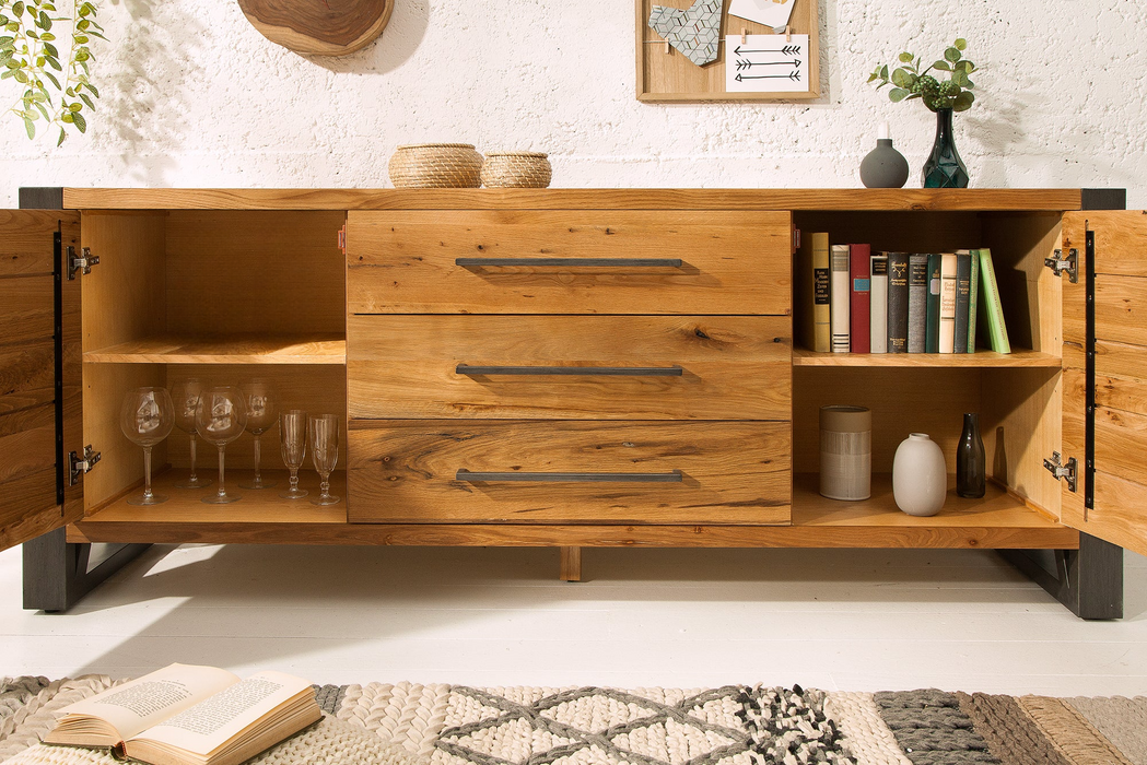 Sideboard Lötschtal 200cm Wildeiche