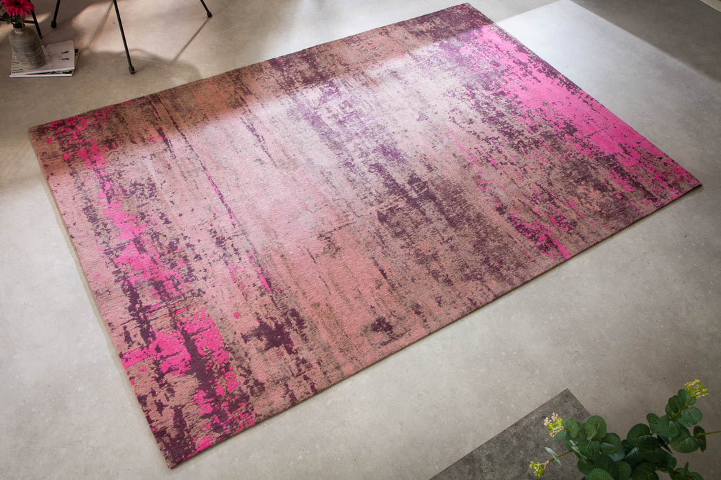 Teppich Contemporary Art 240x160cm Beige Rosa
